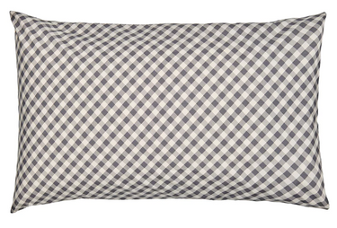 Charcoal Gingham Pillowcase
